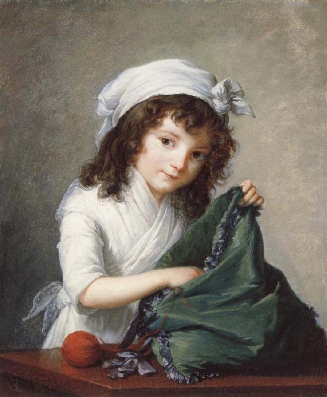 Elizabeth Louise Vigee Le Brun Mademoiselle Brongniart Norge oil painting art